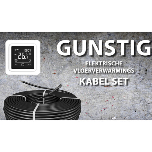 Best-Design "Gunstig" Vloerverwarmings Kabel Set 58,8 mtr 1000 Watt 
