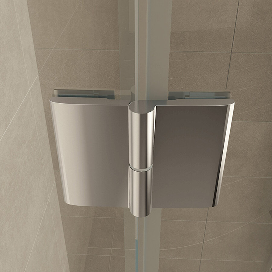 BWS Douchecabine | Kwartrond 90x90x200cm | 1 deur Links | 8mm NANO coating glas