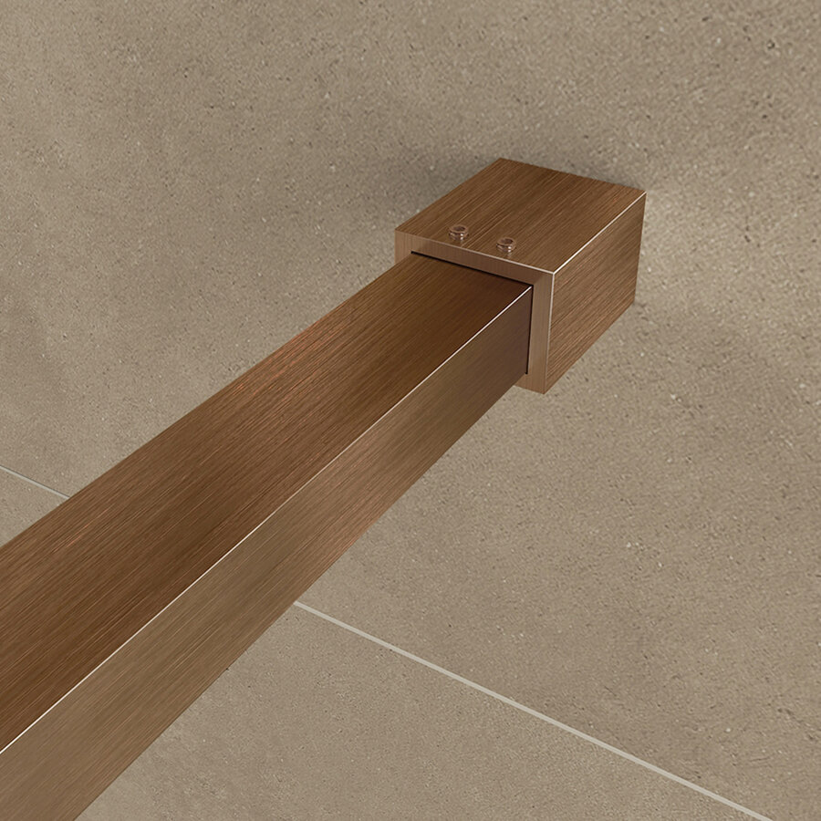 Profielset Met Stabilisatiestang BWS Smile 120cm Geborsteld Brons Koper