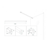 Profielset Met Stabilisatiestang BWS Smile 120cm Geborsteld Brons Koper