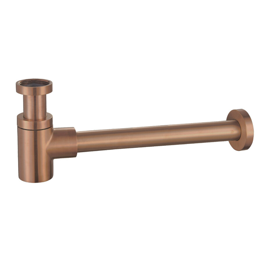 Sifon Wiesbaden Star 5/4 Laag Geborsteld Brons Koper