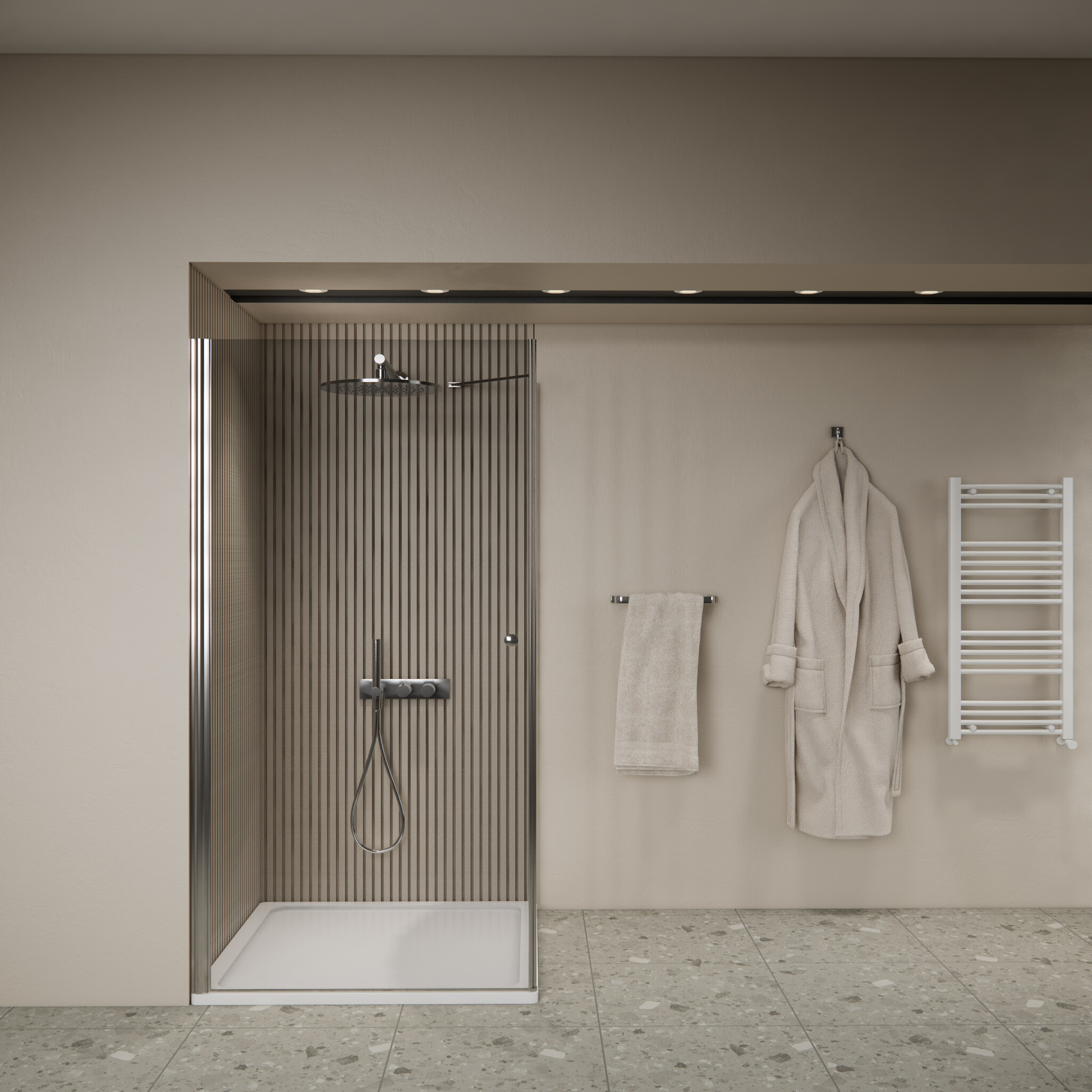 Douchecabine | BWS Gusma | 1 Deur | 80x80x190 cm | Chroom Boss & Wessing