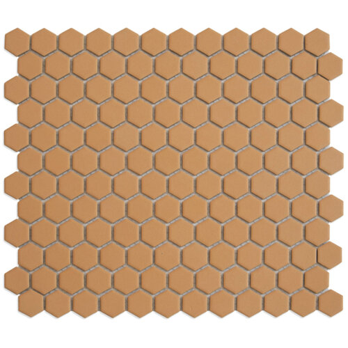 Mozaiek Tegel Hexagon 26x30 cm Mat Tuscany Gold (Prijs per 0.78 M2) 