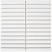 Mozaïek Sevilla Kit-Kat 29.6x29.9 cm Geglazuurd Porselein, Mat White (Prijs per 0.89 M2)