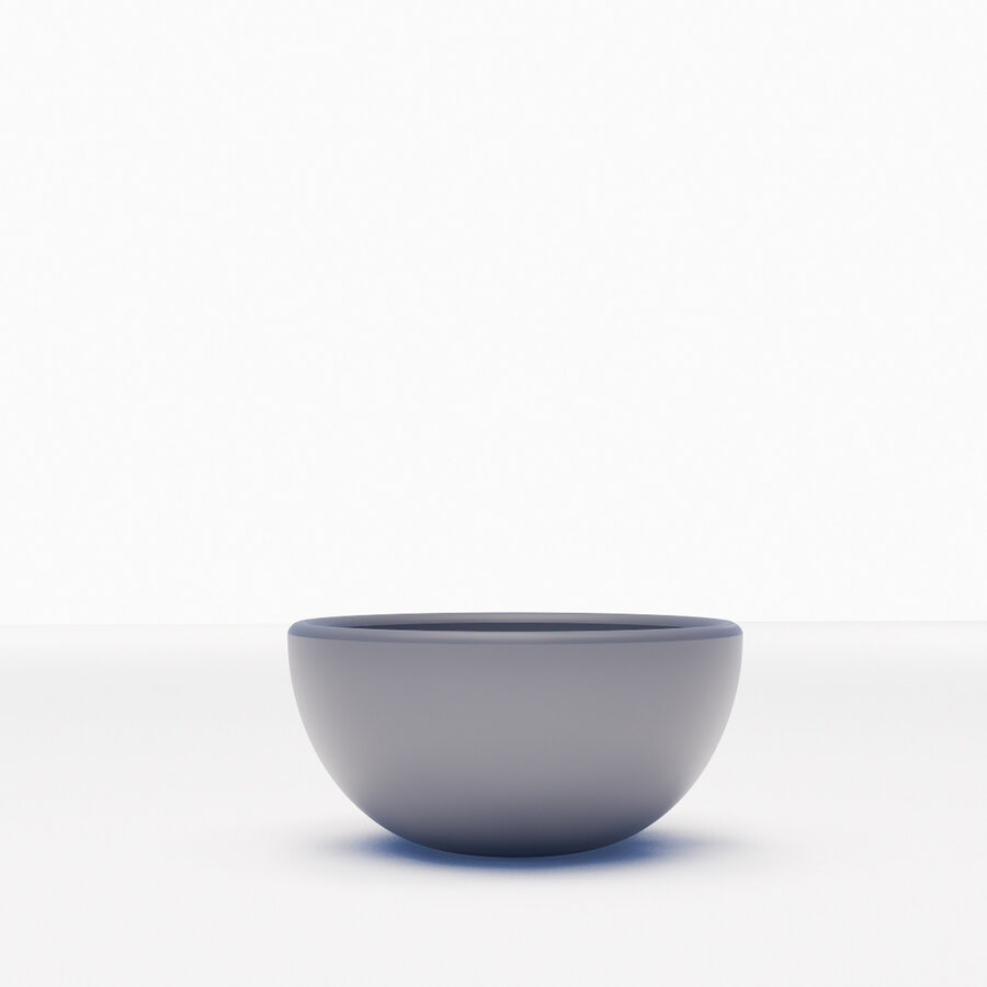 Waskom BWS Nox Mini 20 cm Solid Marmo Lei Grijs