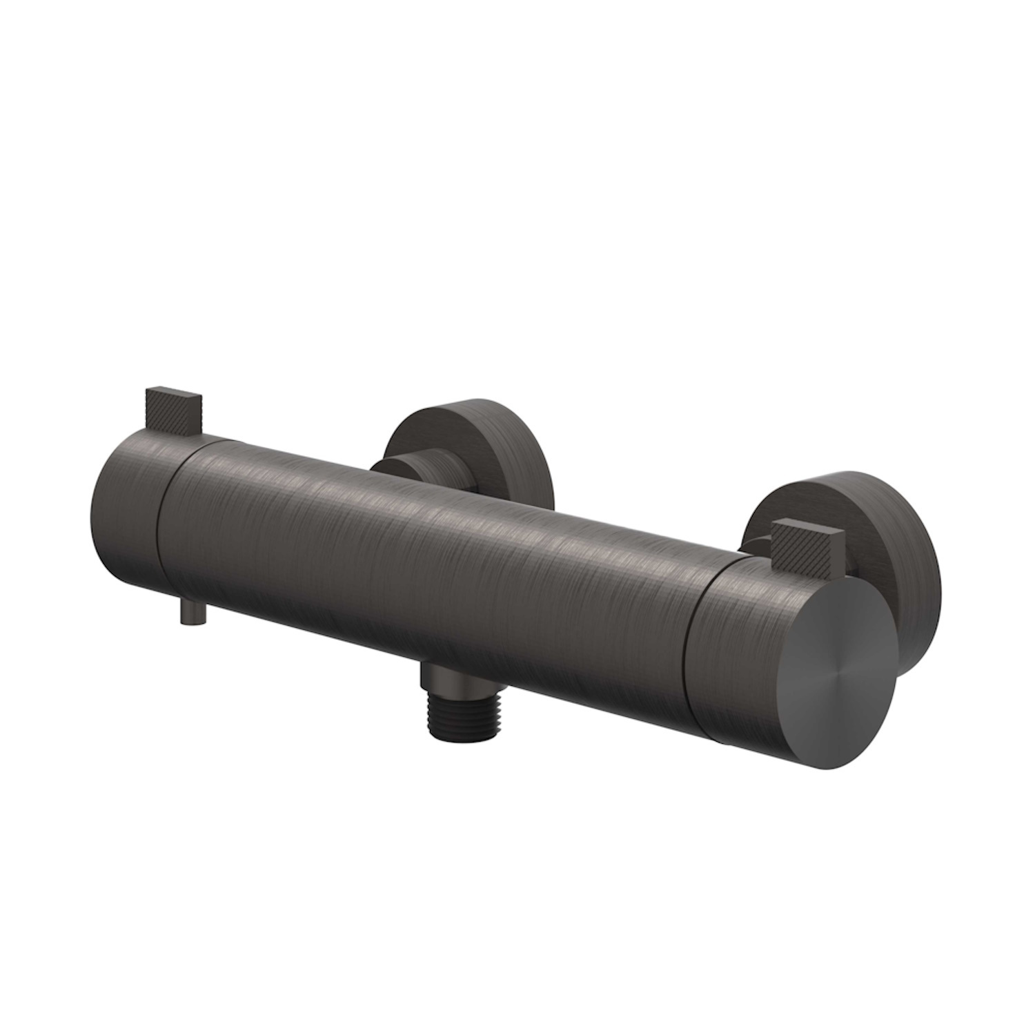 Douchethermostaatkraan IVY Tribe Opbouw Cooltouch RVS316 Geborsteld Carbon Black PVD IVY