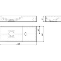 Fonteinset Clou Vale Incl. Toebehoren 7x45 Cm Glanzend Wit