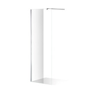 Douchewand BWS Highrise 90x225cm Nano chroom Verhoogd