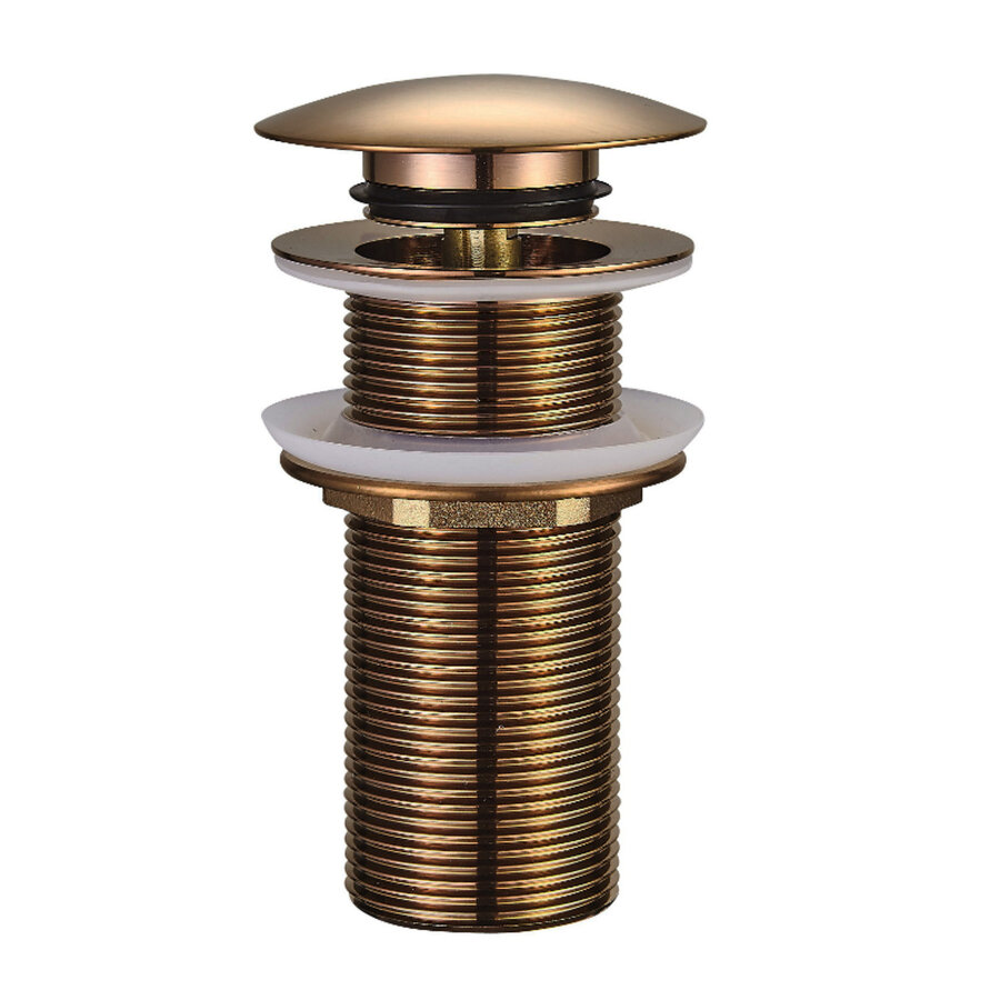 Clickwaste Wiesbaden Caral Verlengd 5/4" Geborsteld Brons Koper