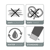 Doucheslang Tiger Flux 200 cm Chroom