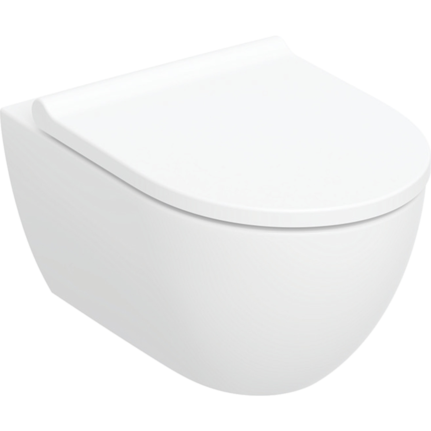 Geberit Wandcloset Acanto Rimless Turboflush 36 x 53,5 x 38,5 cm Keramiek Glanzend Wit