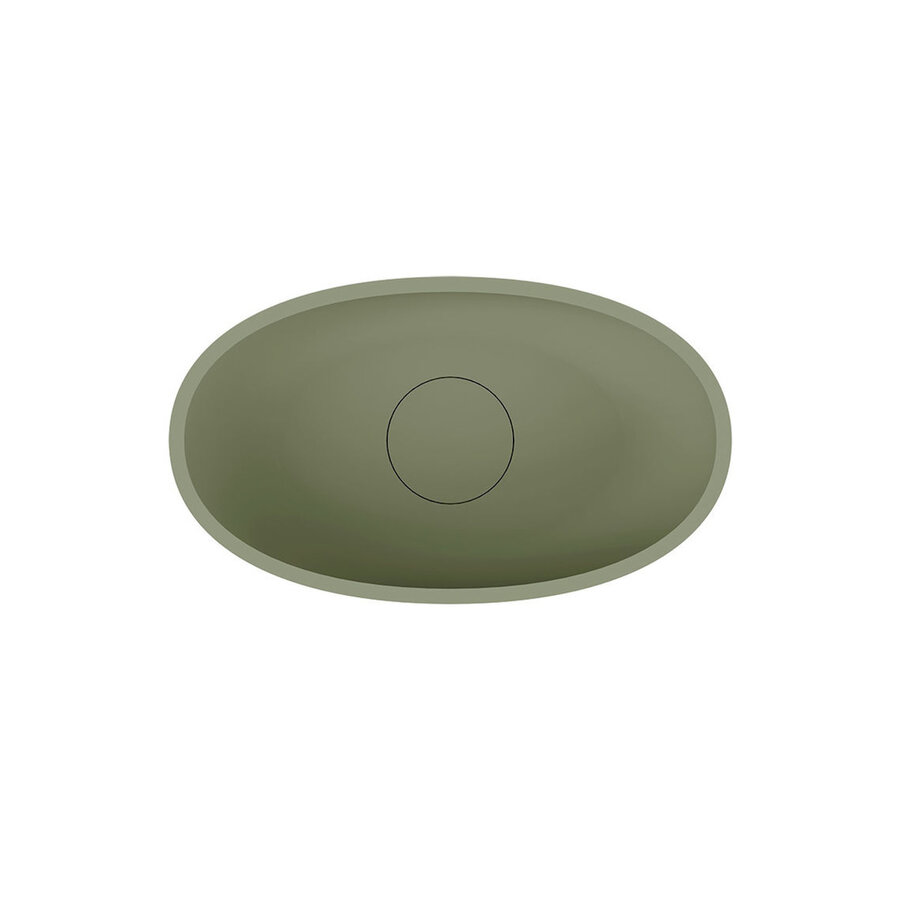 Waskom Riho Escala 55x32 cm Solid Surface Mat Moss Green