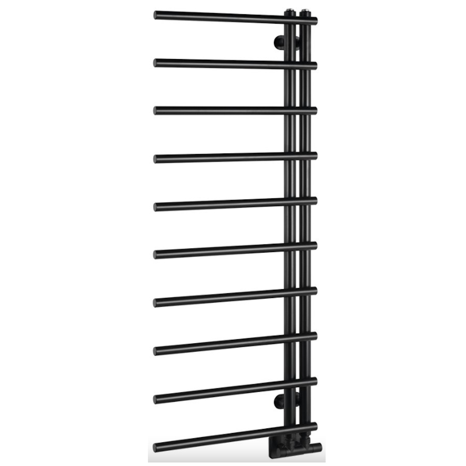 Designradiator Sapho Justina 50x124,6 cm 340W Mat Zwart Sapho