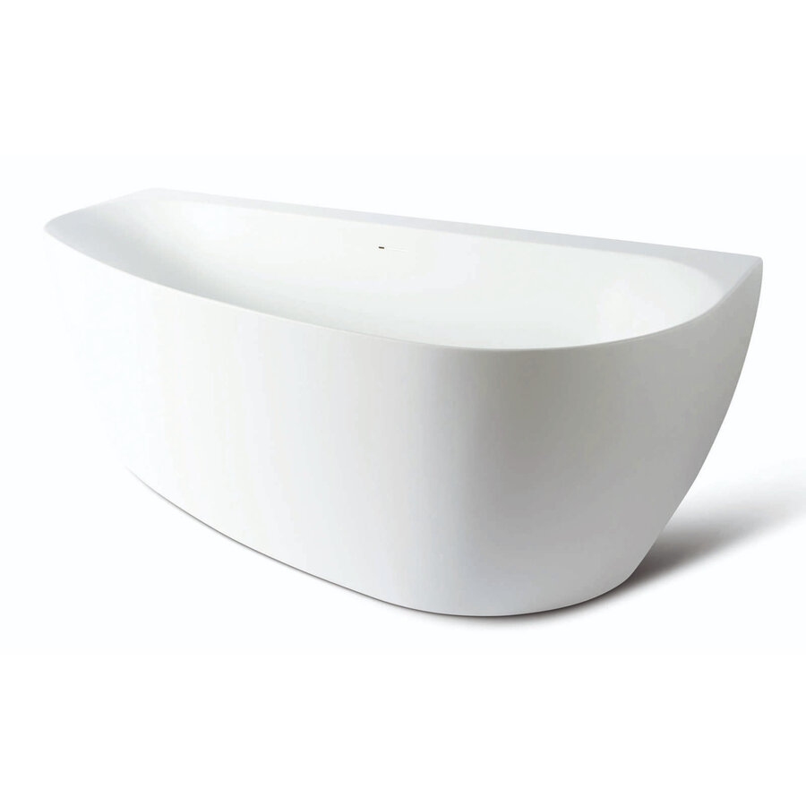 Back To Wall Bad Luca Sanitair Primo Acryl 170x78x60 cm Incl. Afvoerset Mat Wit