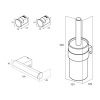 Toiletaccessoireset Tiger Bold Zwart