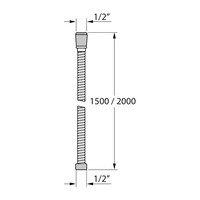 Doucheslang Tiger Excellence Uitrekbaar 150-200 cm Chroom