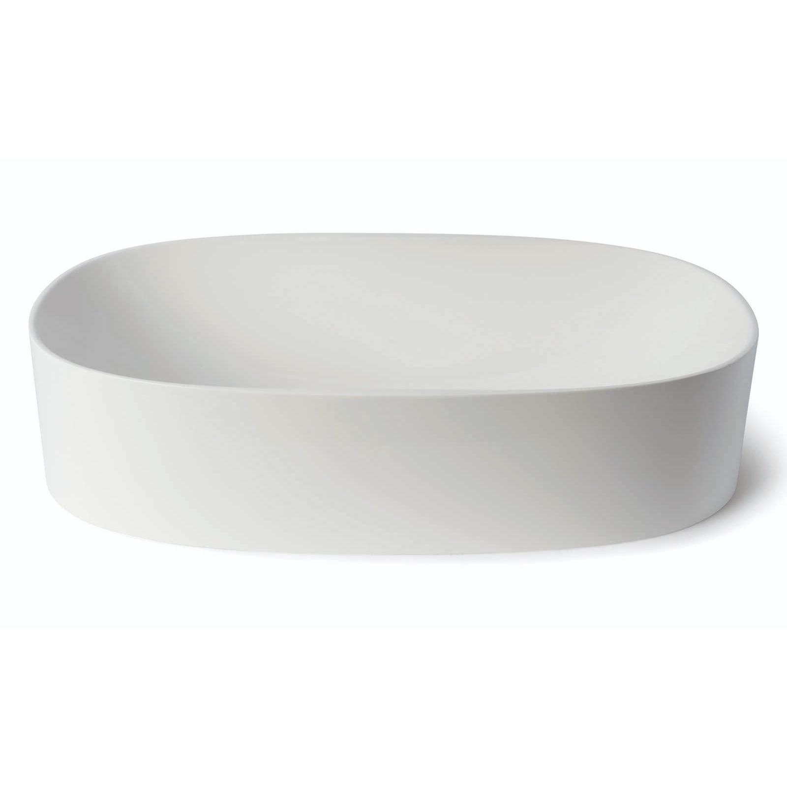 Waskom Luca Sanitair Tate 55x35x12,5 cm Mineral Stone Glans Wit Luca Sanitair