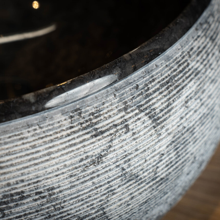 Waskom Loutro Rocky B Rond 40x40x15 cm Black