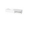 Best-Design "Gruna" Wastafel "Just-Solid" 120x42x20cm Mat Wit