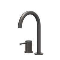 Wastafelkraan IVY Concord Coldstart 2-gats RVS316 Geborsteld Carbon Black PVD