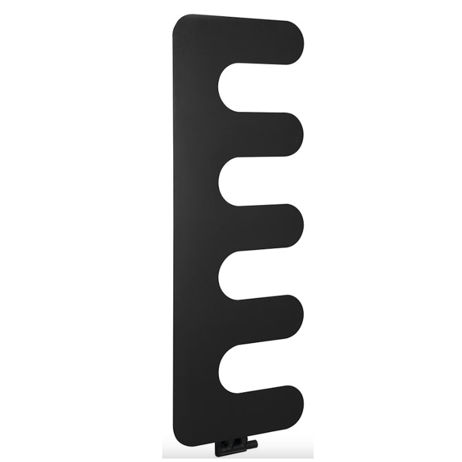 Designradiator Sapho Evolla 49x139 cm Mat Zwart Sapho