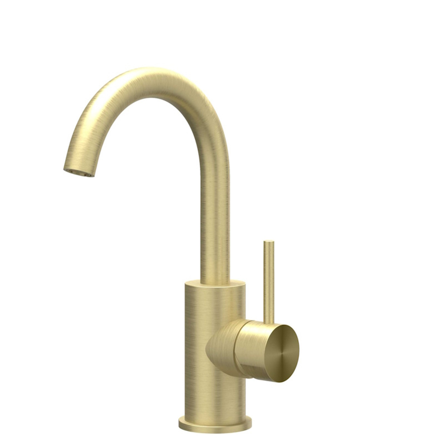Wastafelkraan IVY Concord Draaibare Uitloop Coldstart RVS316 Geborsteld Mat Goud PVD IVY