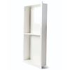 Luca Sanitair Inbouwnis Luca Sanitair Luva 59,5x29,5x7 cm Met 2 Schappen Mineral Stone Glans Wit