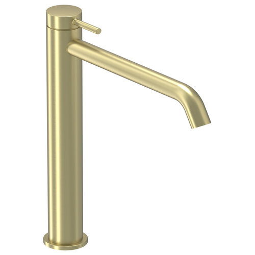 Wastafelkraan IVY Bond Model L Coldstart Geborsteld Mat Goud PVD 