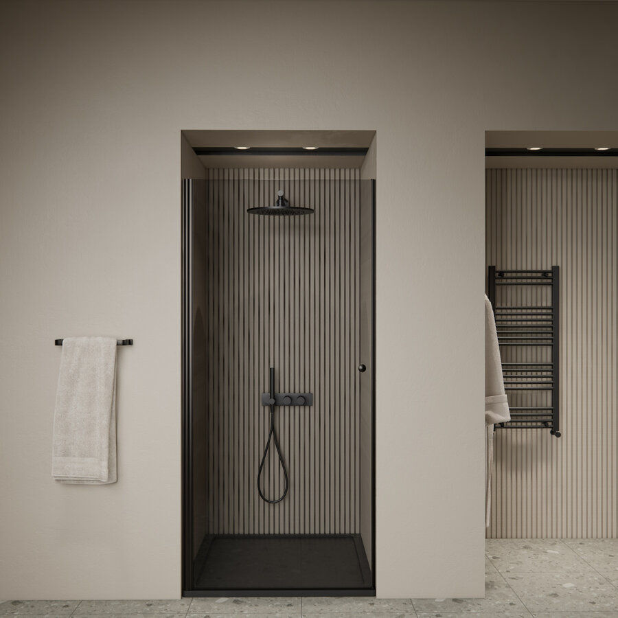 Nisdeur | BWS | Marip | 6mm | 70x190 cm | Zwart