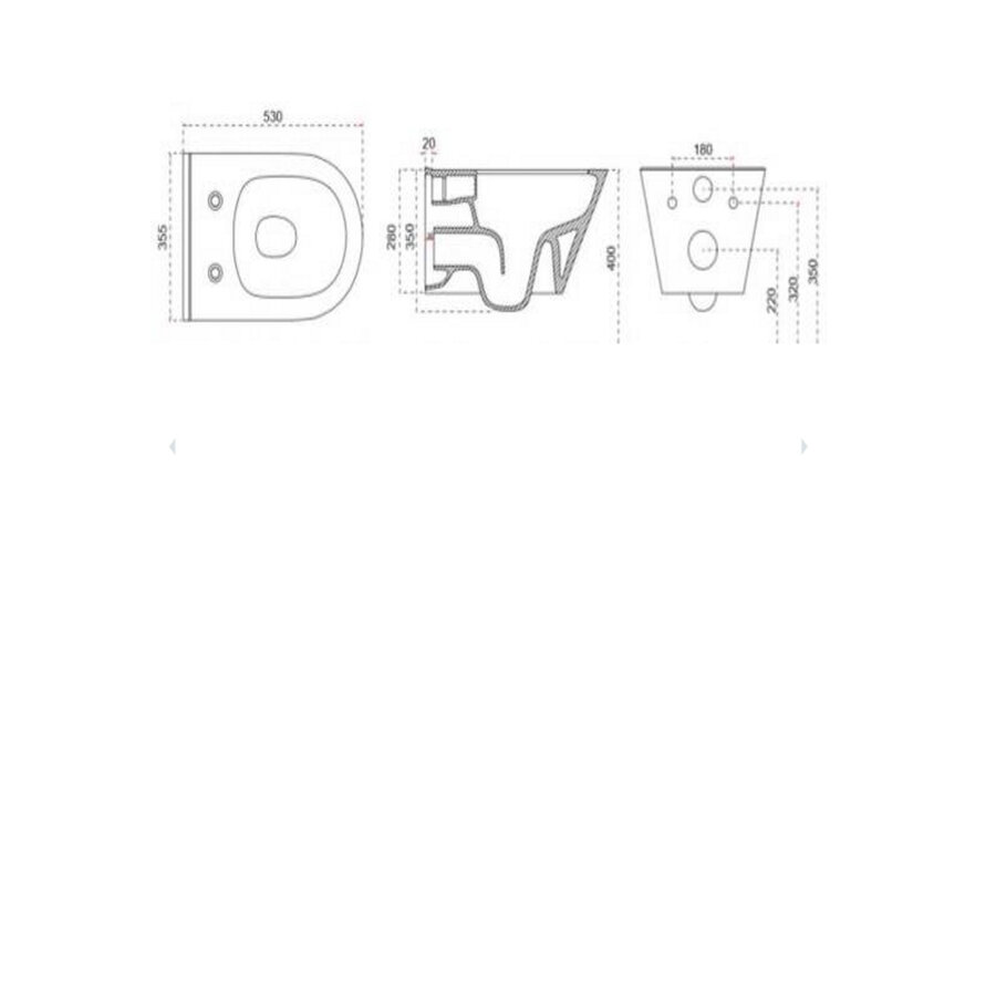 Stereo Rimless Wandcloset Wiesbaden Mat Zwart Met Flatline Toiletzitting Softclose En Quick Release Mat Zwart