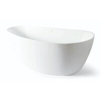 Vrijstaand Bad Luca Sanitair Primo Acryl 170x78x60 cm 260L Incl. Afvoerset Mat Wit