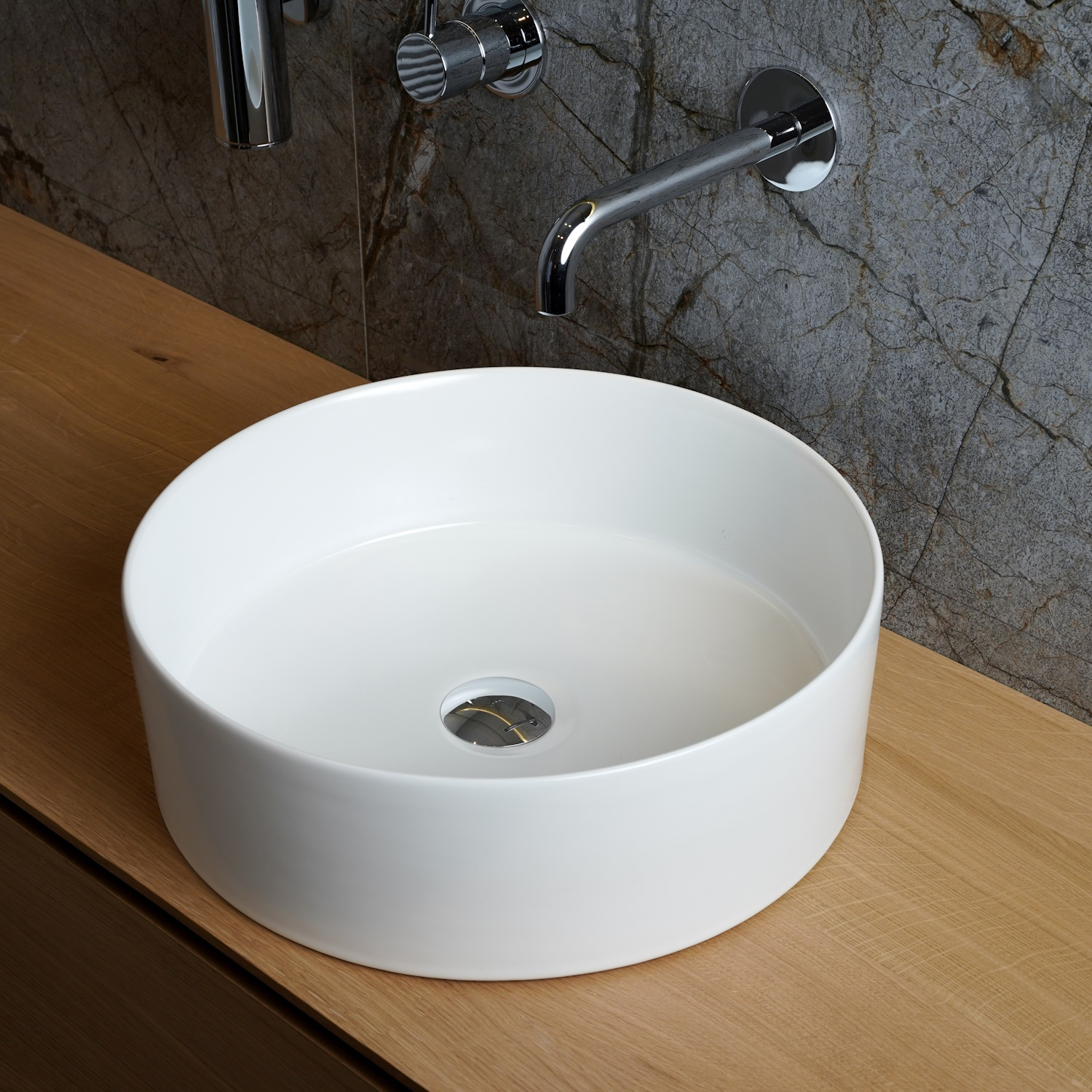Waskom Loutro Mc Delly M Rond 40x40x12 cm Mat Wit Loutro