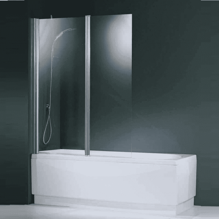 Badklapwand Novellini Aurora 2 delig 120x150 cm 6 mm NANO coating Novellini