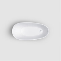 Clou InBe Vrijstaand Ligbad Wit Acryl 150x73x58cm Met Plug En Sifon Wit