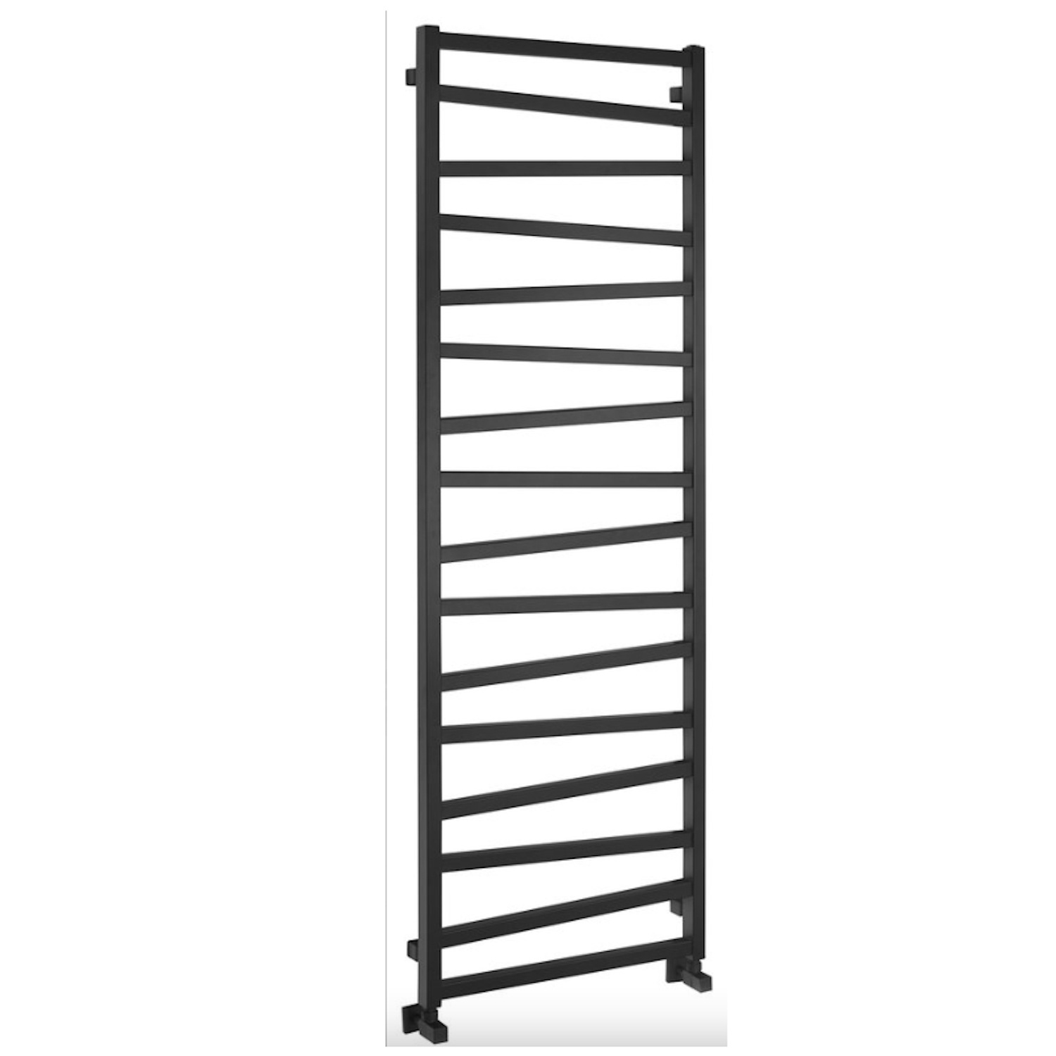 Designradiator Sapho Zig Recht 60x1810 cm 824W Mat Zwart Sapho