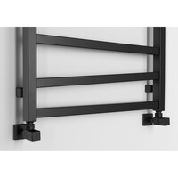 Designradiator Sapho Zig Recht 60x133,4 cm 601W Mat Zwart