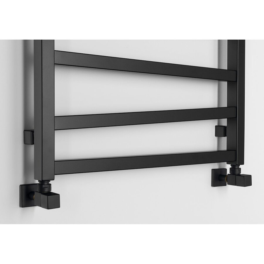 Designradiator Sapho Zig Recht 60x133,4 cm 601W Mat Zwart