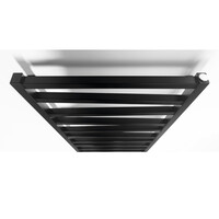 Designradiator Sapho Zig Recht 60x133,4 cm 601W Mat Zwart
