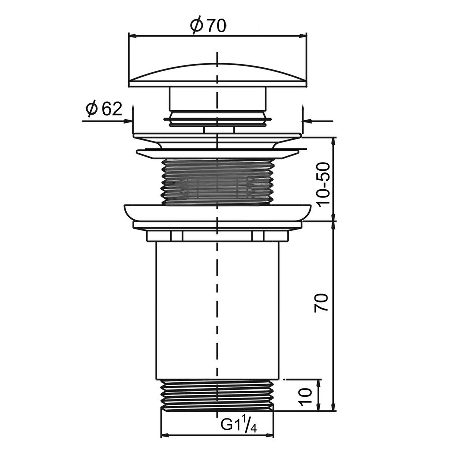 Clickwaste Sapho Priori Click-Clack 5/4 Brons