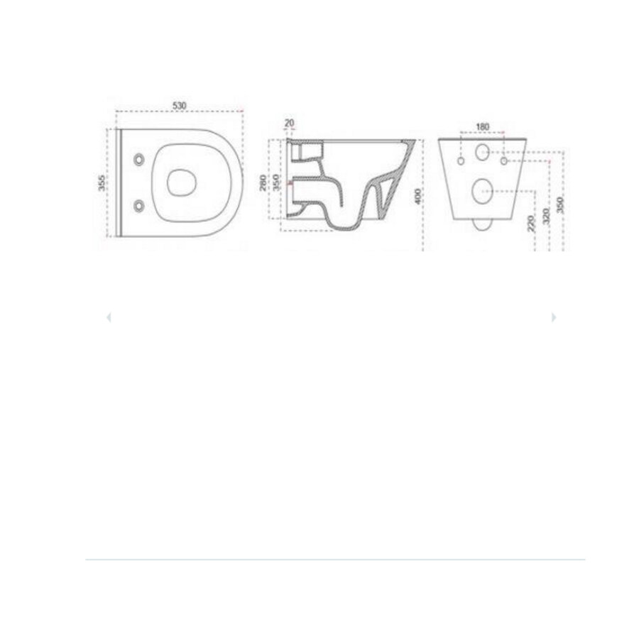 Stereo Rimless Wandcloset BWS Mat Zwart Met Astev Toiletzitting Softclose En Quick Release Mat Zwart