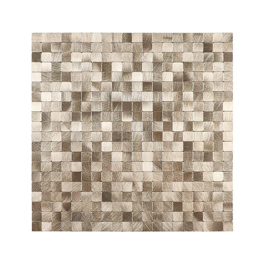 Mozaïek Isodeco Steenstrip Blokjes Zelfklevend 30.5x30.5 cm Goud (Prijs Per Stuk)
