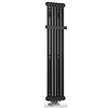 Designradiator Sapho Fede 150x30,6 cm Mat Zwart