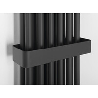 Designradiator Sapho Fede 150x30,6 cm Mat Zwart