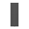 Boss & Wessing Radiator BWS Busso Verticaal Vierkant Dubbelzijdig 180x608 cm Zwart