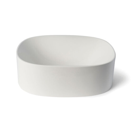 Waskom Luca Sanitair Tate 40x35x12,5 cm Mineral Stone Glans Wit 