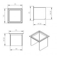 Toiletrolhouder met Klep en Reserverolhouder Inbouw BWS Milan Mat Wit