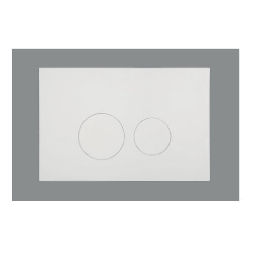 Bedieningsplaat Qeramiq Push Met DualfFush Frontbediening ABS Rond Glans Wit 