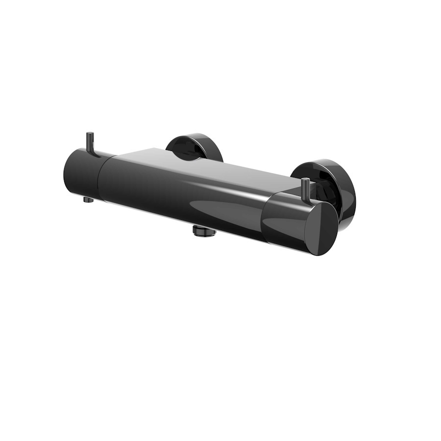 Douchethermostaatkraan IVY Bond Opbouw Cooltouch Zwart Chroom PVD IVY