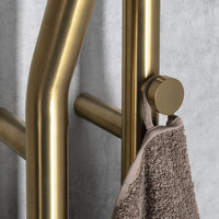 Elektrische Radiator Sapho Duopasso Met Timer 12,2x170 cm 45W Geborsteld Goud