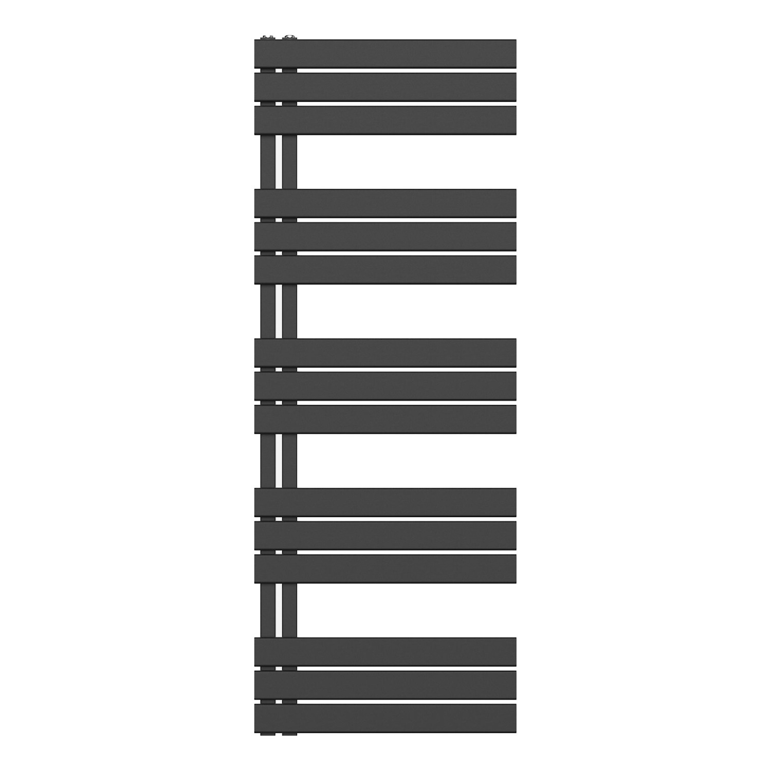 Handdoekradiator BWS Boss Links aansluiting 864W 160x60 cm Mat Zwart Boss & Wessing